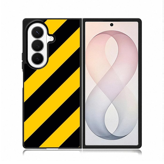 Black Yellow Samsung Galaxy Z Fold 8 Ultra Case