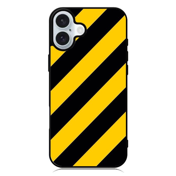 Black Yellow iPhone 16 Plus Case