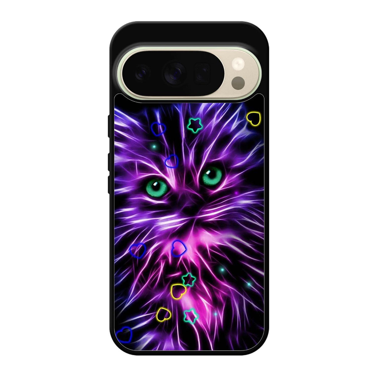 Cat Glow Purple 1st Google Pixel 10 Pro Case