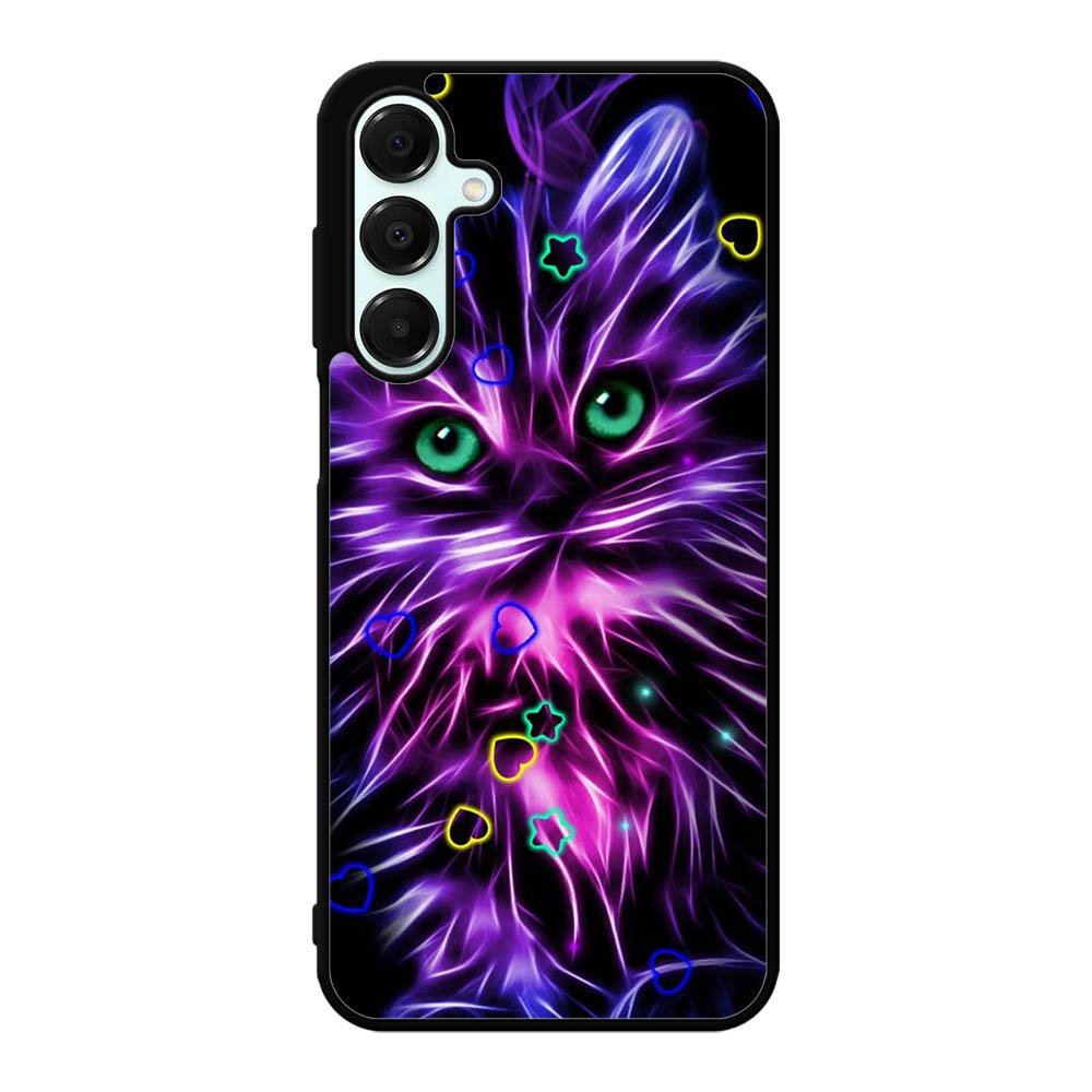 Cat Glow Purple 1st Samsung Galaxy A16 Case DC7121