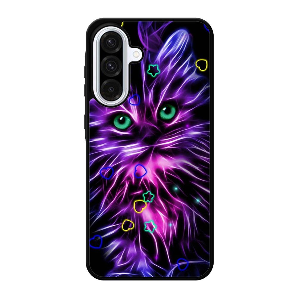 Cat Glow Purple 1st Samsung Galaxy A56 Case DC7121