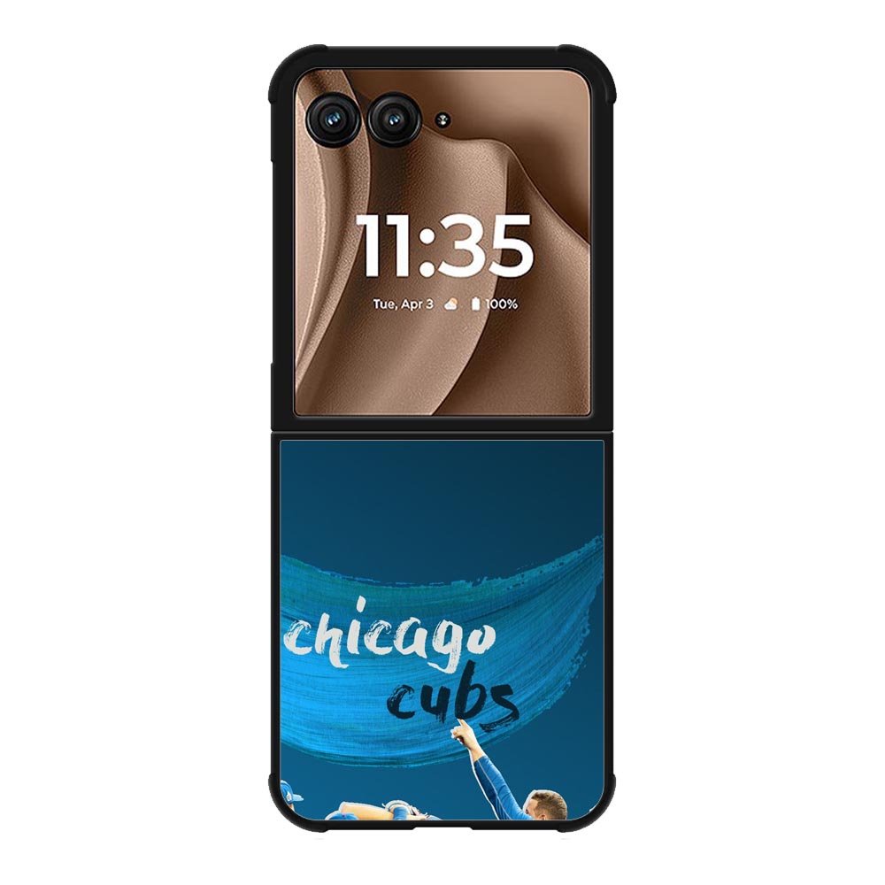 Chicago Cubs Blue Motorola Moto RAZR Plus 2025 Case