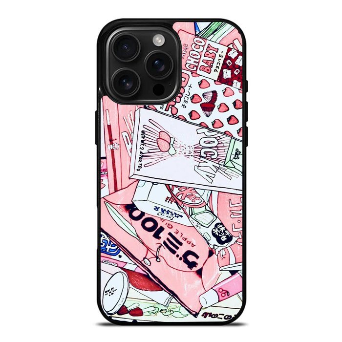 Japanese Pink iPhone 16 Pro Max Case DC0899
