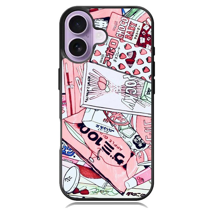Japanese Pink iPhone 16 Case DC0899