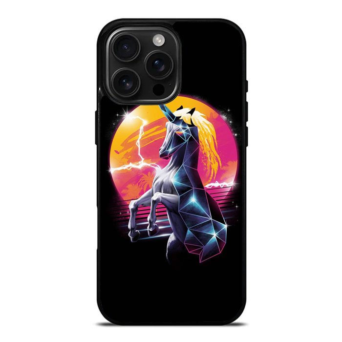 Unicorn Black Colors iPhone 16 Pro Case DC1922