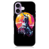 Unicorn Black Colors iPhone 16 Plus Case DC1922