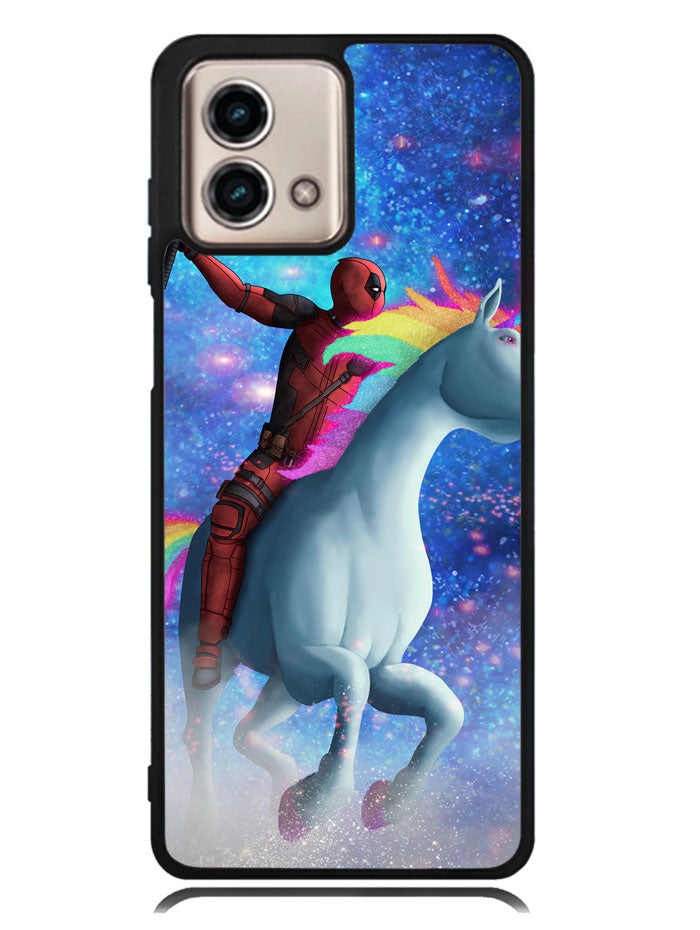 Deadpool on a Unicorn Motorola Moto G Stylus 5G 2023 Case
