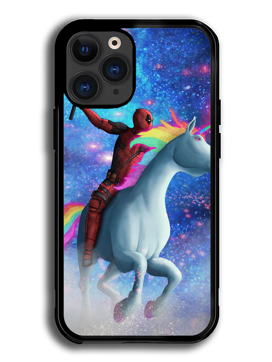Deadpool on a Unicorn iPhone 13 Pro Max Case BLN9335