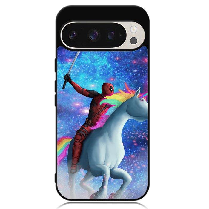 Deadpool on a Unicorn Google Pixel 9 Pro XL Case