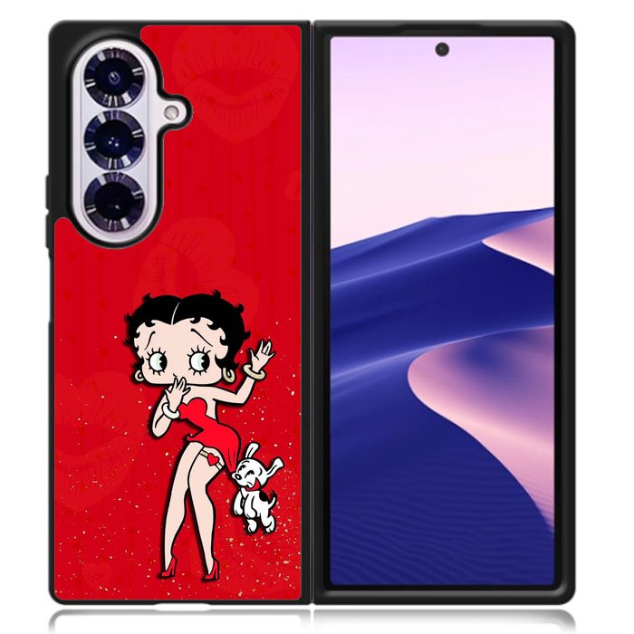 Black Betty Boop Samsung Galaxy Z Fold 7 Case DC0189