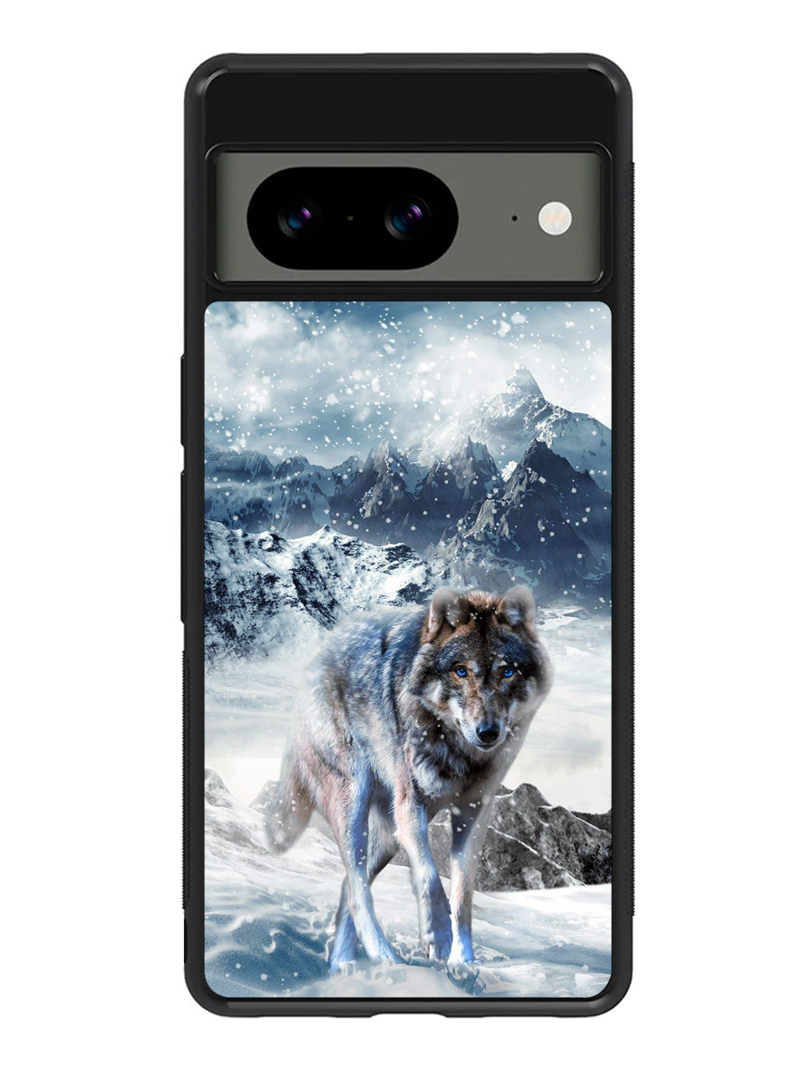White Wolf Google Pixel 8 Case