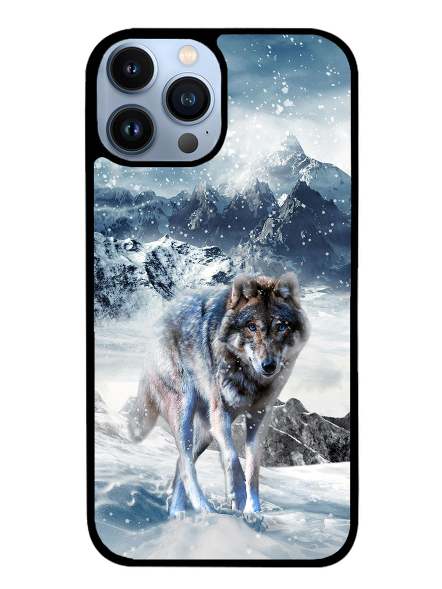 White Wolf iPhone 13 Pro Max Case
