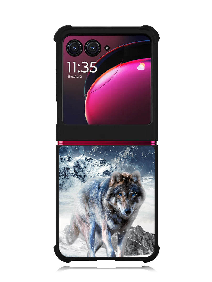 White Wolf Motorola Moto Razr Plus 2023 , Moto Razr+ 2023 Case