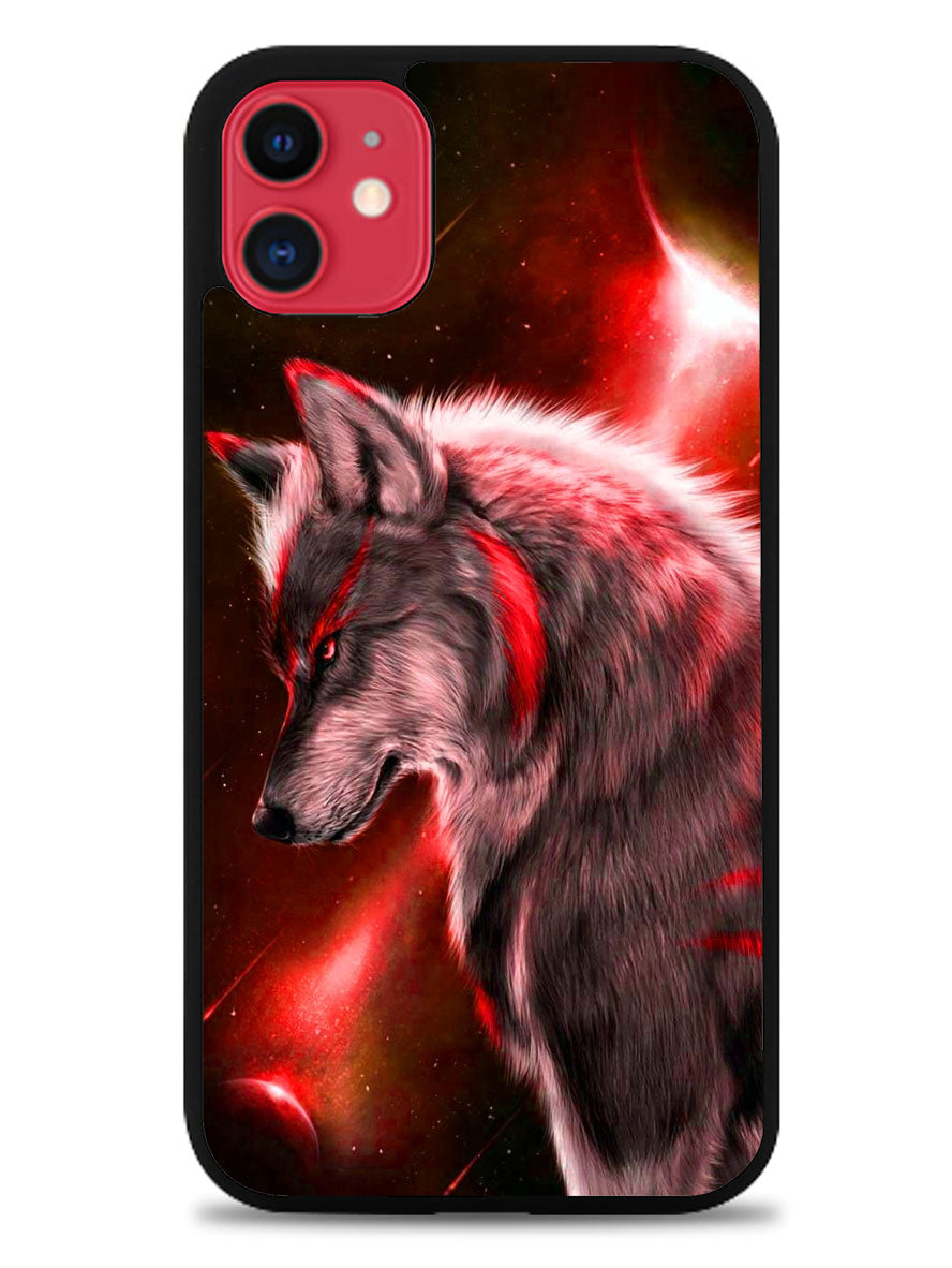 Cool Wolf Red iPhone 11 Case