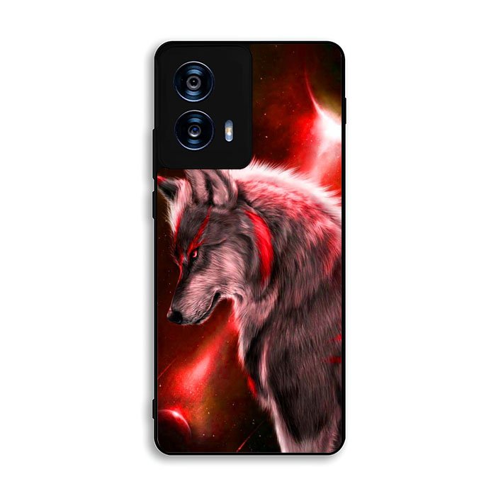 Cool Wolf Red Motorola Moto G Power 5G 2024 Case DC2410