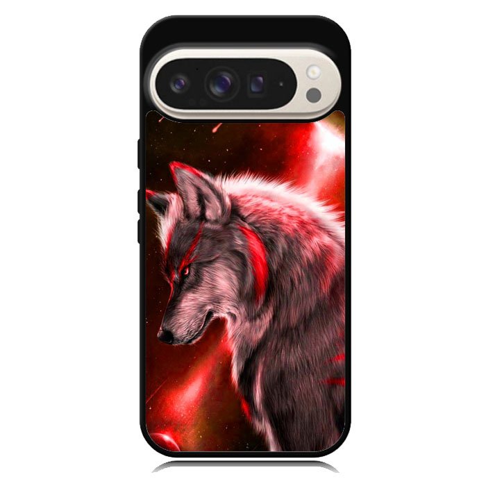 Cool Wolf Red Google Pixel 10 | Google Pixel 10 Pro Case DC0383