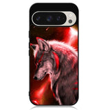 Cool Wolf Red Google Pixel 9 | Google Pixel 9 Pro Case DC0383