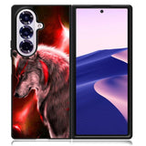 Cool Wolf Red Samsung Galaxy Z Fold 7 Case DC0383