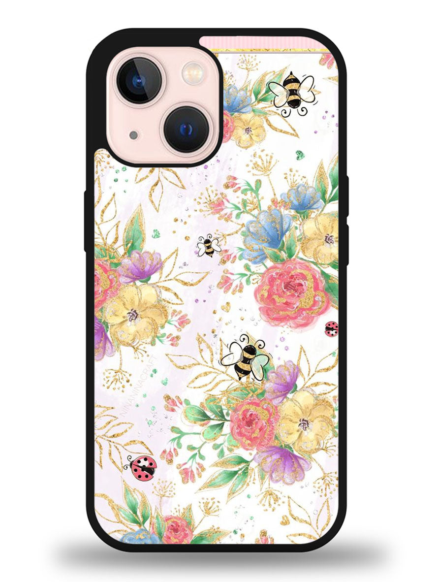 Bee Spring Flowers iPhone 13 Case