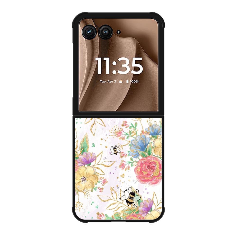 Bee Spring Flowers Motorola Moto RAZR Plus 2025 Case