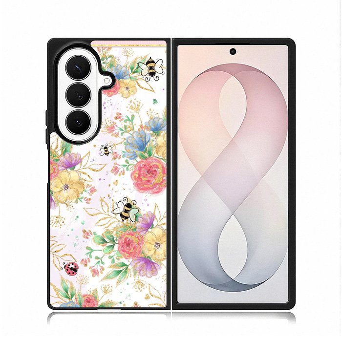 Bee Spring Flowers Samsung Galaxy Z Fold 8 Ultra Case DC0161