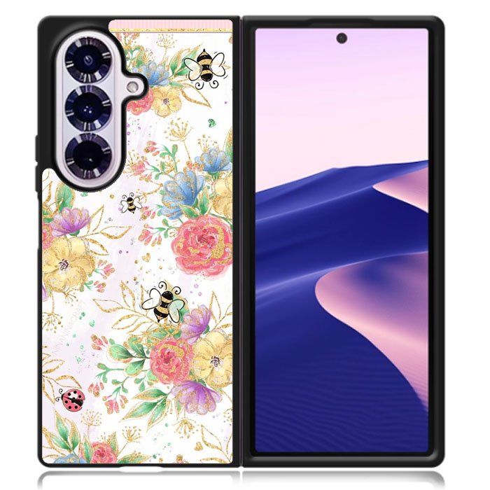 Bee Spring Flowers Samsung Galaxy Z Fold 7 Case DC0161