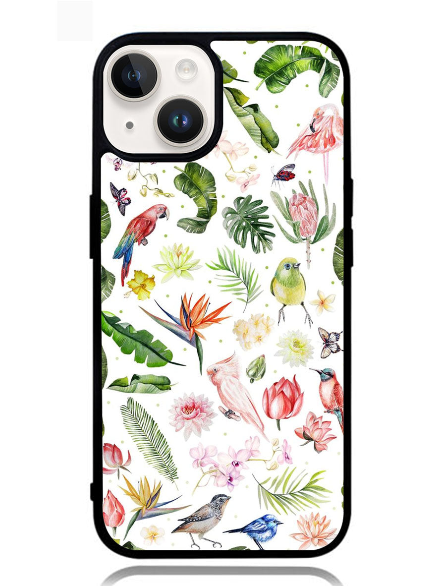 Bird Flowers iPhone 14 Case BLN4299
