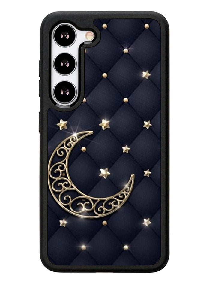 Golden Stars and Moon Samsung Galaxy S23 Plus 5G / Samsung Galaxy S23+ 5G Case