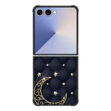 Golden Stars and Moon Samsung Galaxy Z Flip 7 5G Case