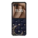 Golden Stars and Moon Motorola Moto RAZR Plus 2025 Case