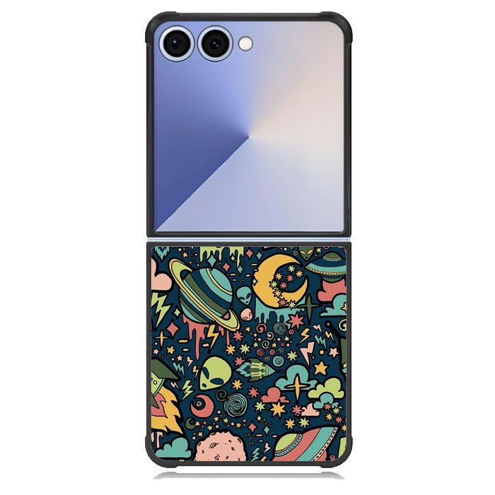Aliens Rockets Space Samsung Galaxy Z Flip 7 Case DC0055