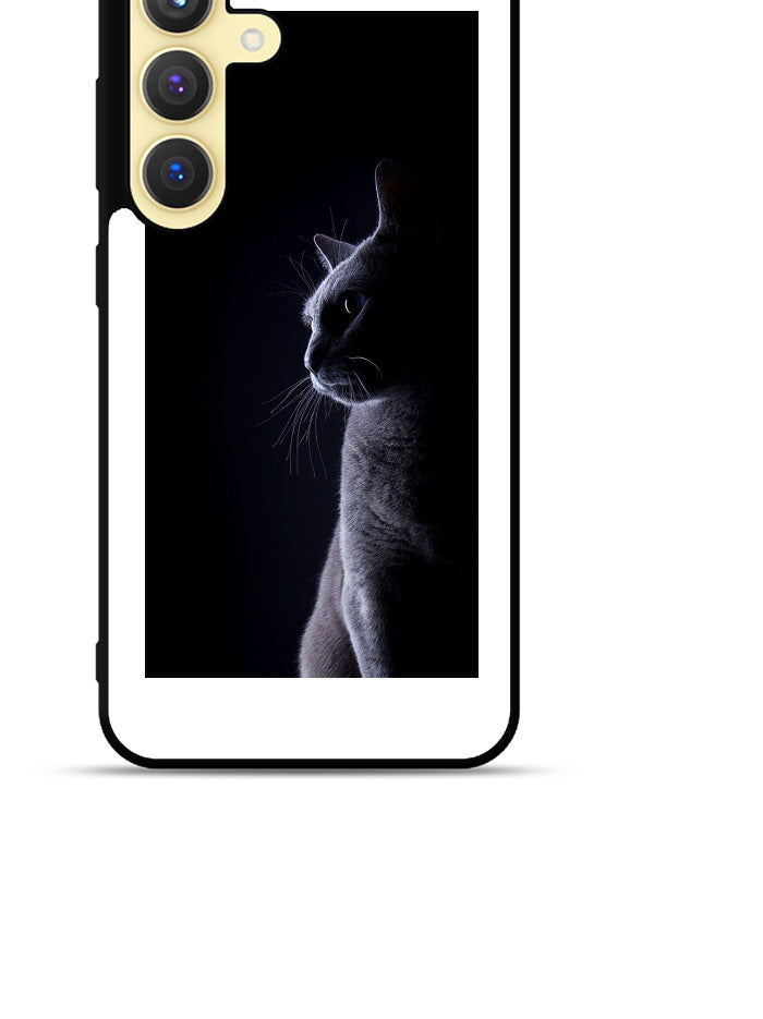 Cat Black White Samsung Galaxy S24 Plus 5G , Samsung Galaxy S24+ 5G Case