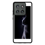 Cat Black White Motorola Moto Edge 2025 Case