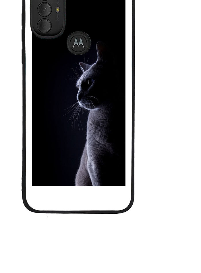 Cat Black White Motorola Moto G Pure 2021 , Moto G Power 2022 Case