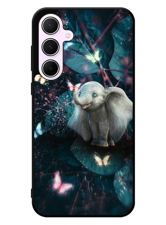 Butterfly Elephant Light F Samsung Galaxy A35 5G Case