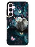 Butterfly Elephant Light F Samsung Galaxy A35 5G Case