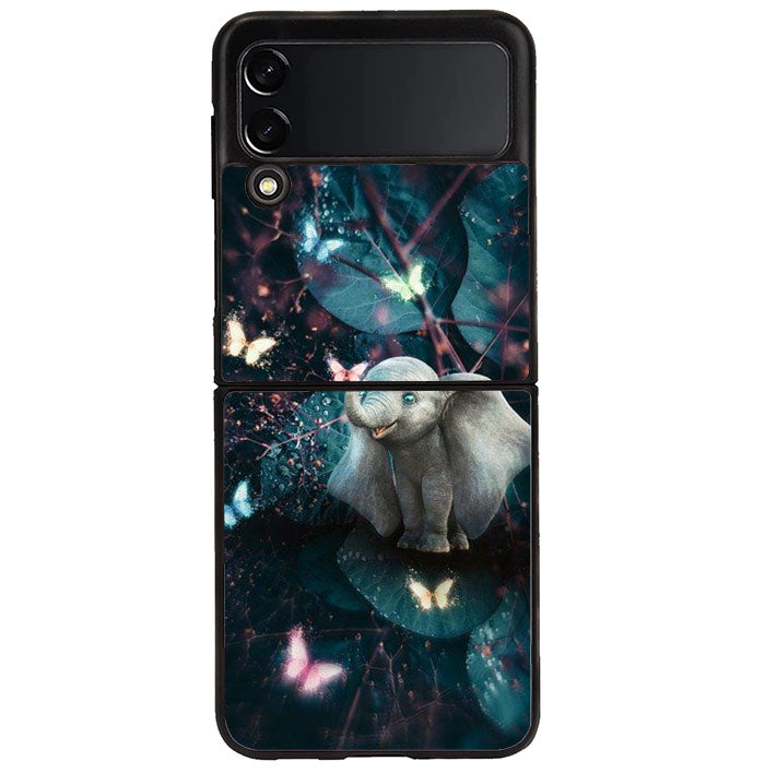 Butterfly Elephant Light F Samsung Galaxy Z Flip 4 5G 2022 Case