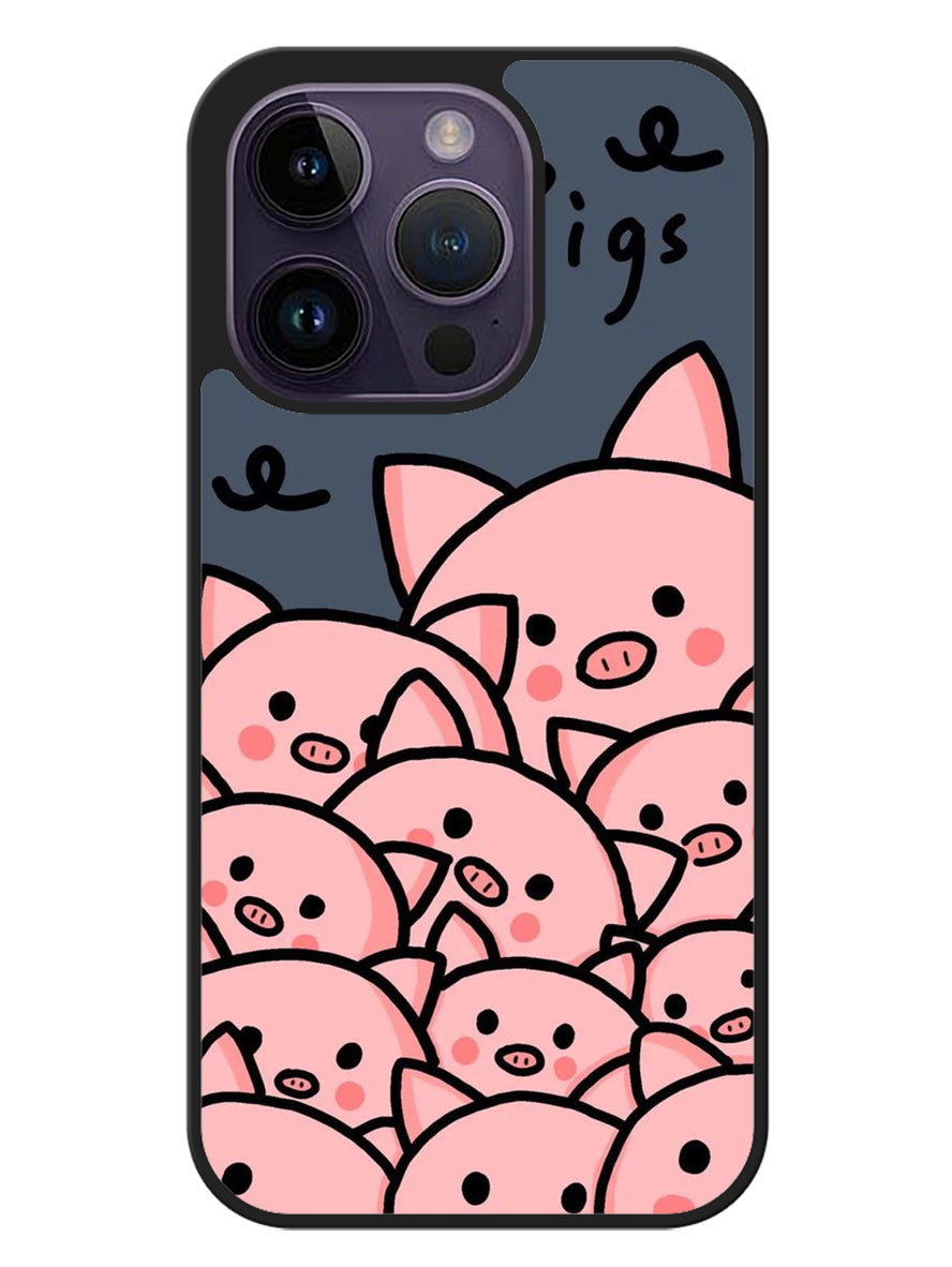 Many Pigs iPhone 14 Pro Case