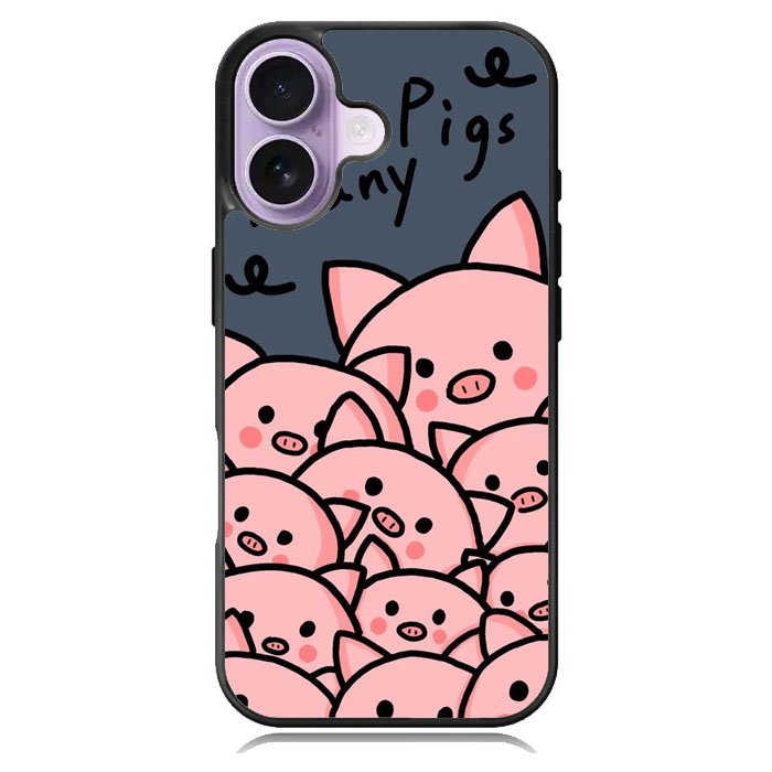 Many Pigs iPhone 16 Case DC1088