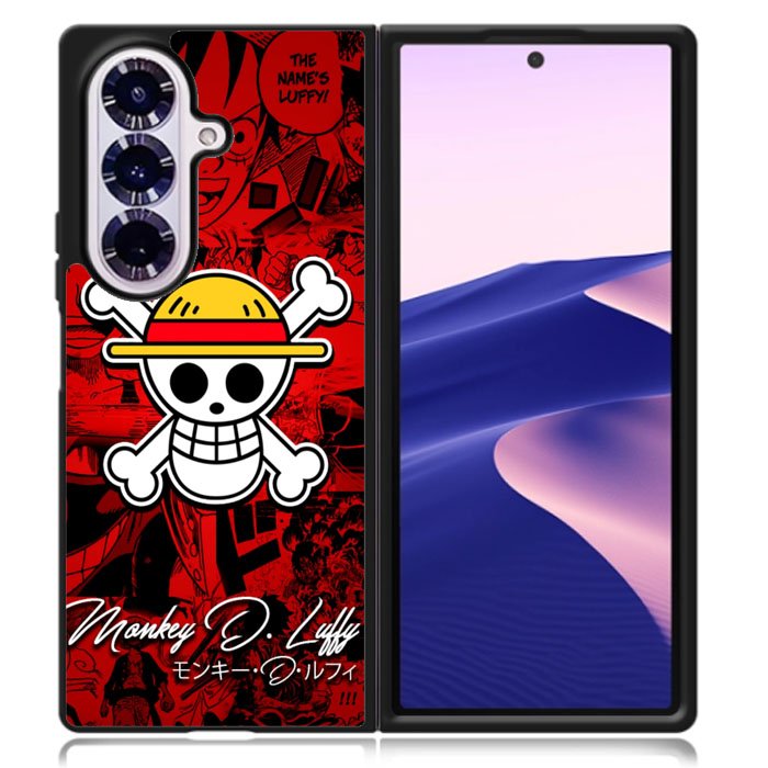 One Piece Logo Comic Case Samsung Galaxy Z Fold 7 Case DC1363