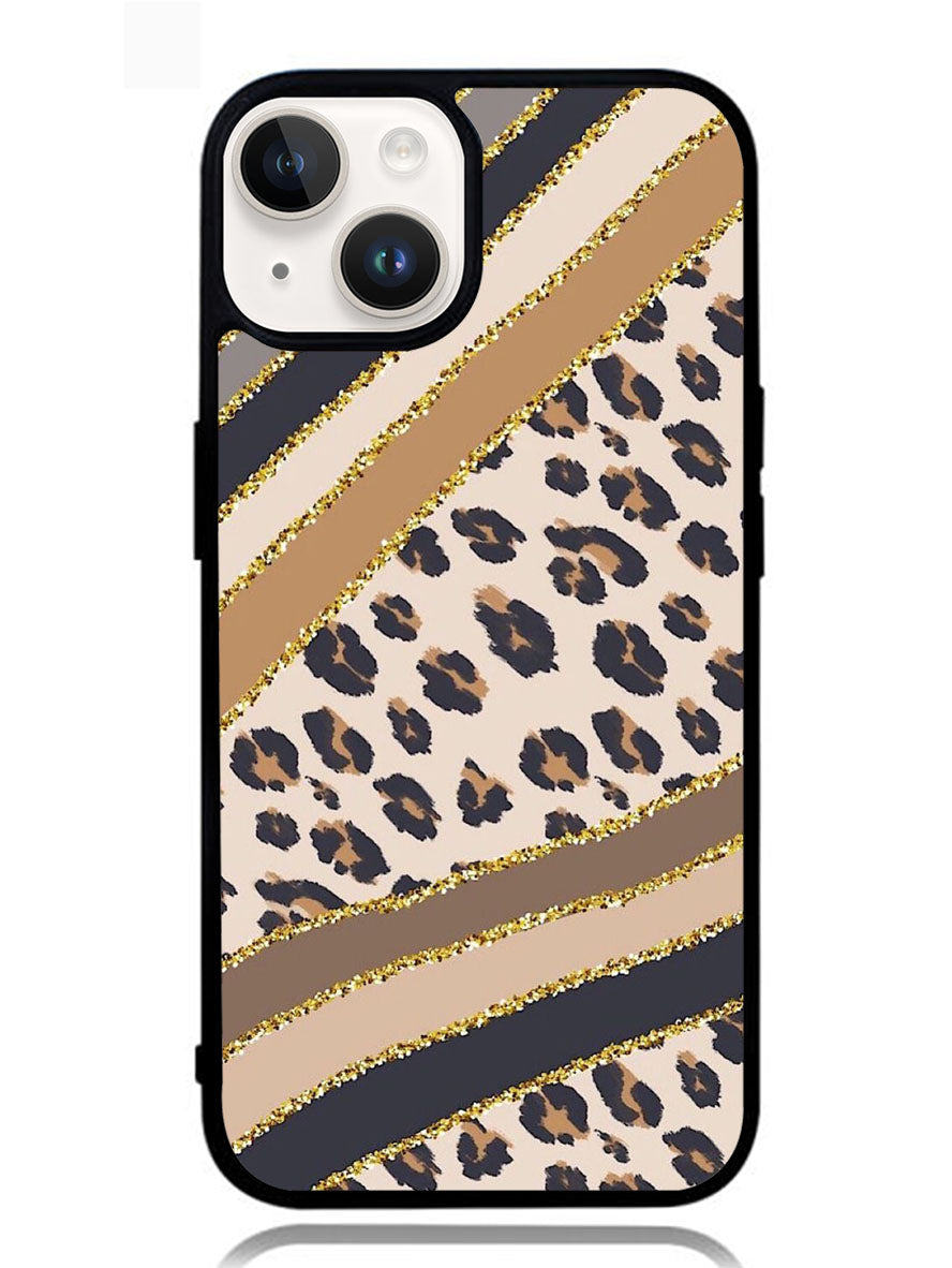 Leopard Gold iPhone 14 Plus Case