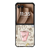 Coffee Wallpaper Cute Motorola Moto RAZR Plus 2025 Case