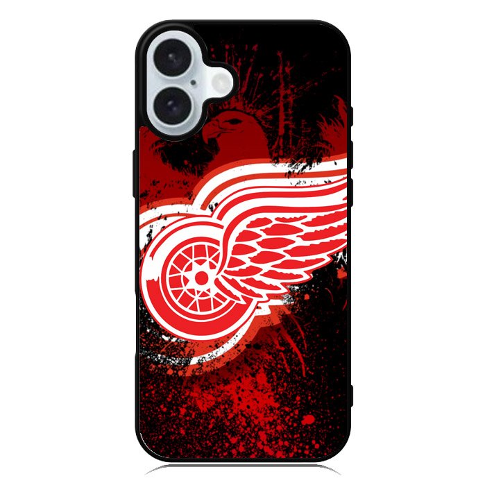 Detroit Red Wing Logo iPhone 16 Plus Case