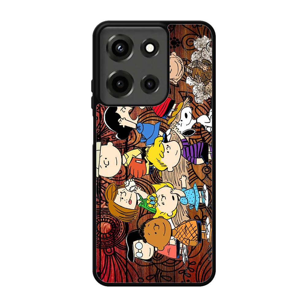 Peanuts In Background Wood Art Motorola Moto G 5G 2025 Case DC6841