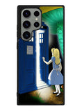 Alice Wonderland On Tardis Samsung Galaxy S23 Ultra 5G Case