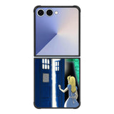 Alice Wonderland On Tardis Samsung Galaxy Z Flip 7 5G Case