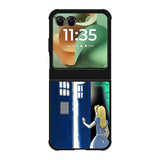 Alice Wonderland On Tardis Motorola Moto RAZR 2025 Case