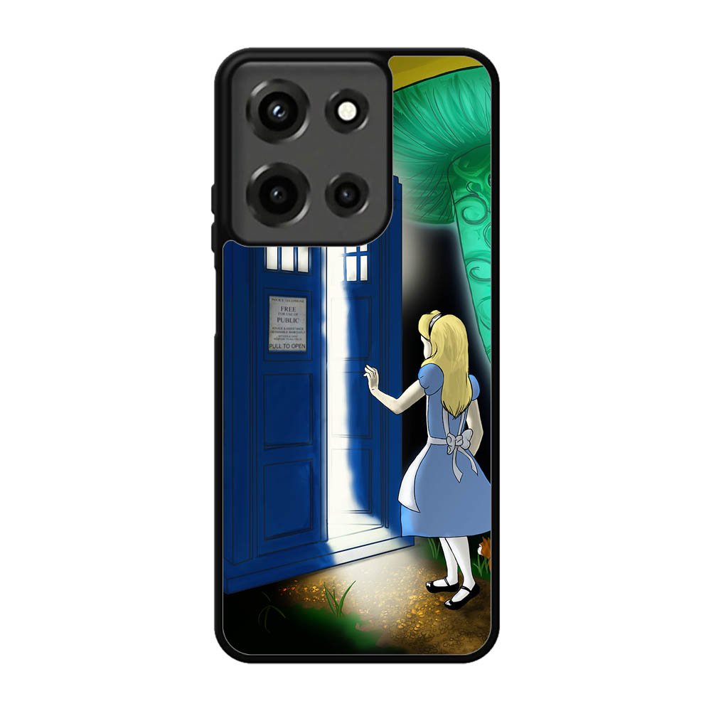 Alice Wonderland On Tardis Motorola Moto G 5G 2025 Case DC6713