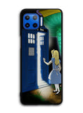 Alice Wonderland On Tardis Motorola Moto One 5G Case , Moto One 5G UW Case , Moto G 5G Plus Case