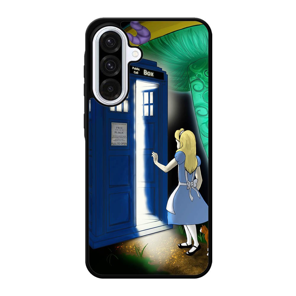 Alice Wonderland On Tardis Samsung Galaxy A56 Case DC4960